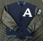 Toronto Argonauts Navy Blue And Black Varsity Jacket