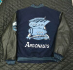Toronto Argonauts Navy Blue And Black Varsity Jacket
