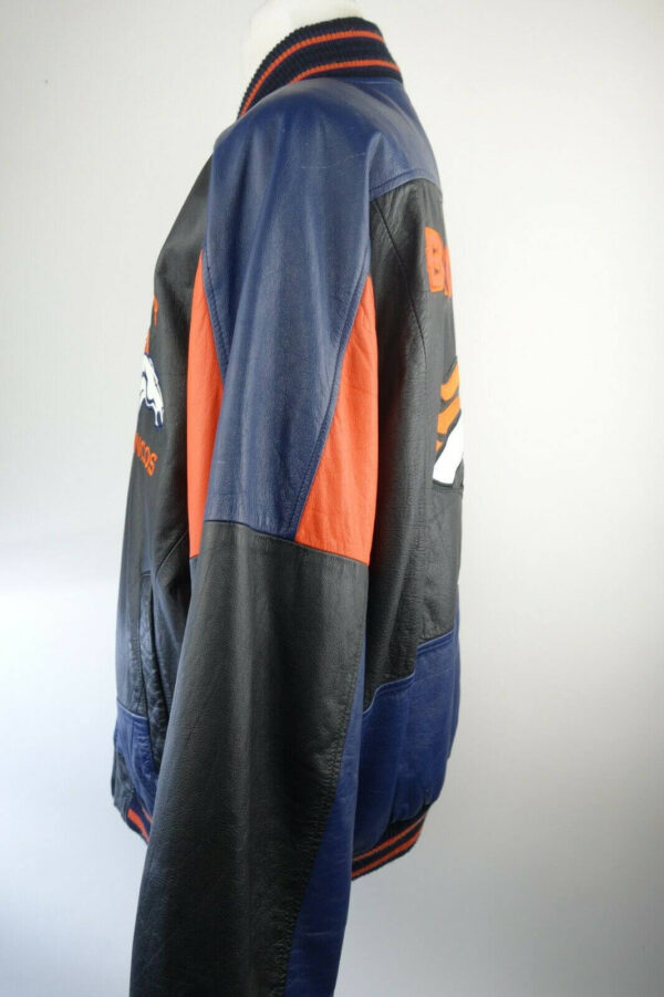Vintage Denver Broncos NFL Team Leather Jacket