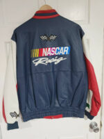 Vintage Jeff Hamilton Nascar Racing Leather Jacket