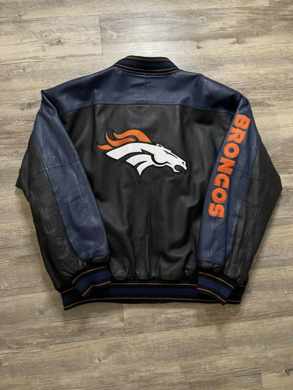 Vintage NFL Team Denver Broncos Leather Jacket