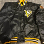 Vintage Pittsburgh Penguins Black Satin Jacket