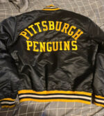 Vintage Pittsburgh Penguins Black Satin Jacket