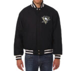 Vintage Pittsburgh Penguins Black Varsity Jacket