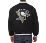 Vintage Pittsburgh Penguins Black Varsity Jacket