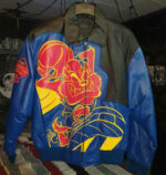 Vintage Space Jam Taz Looney Tunes Leather Jacket
