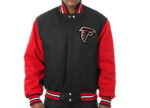 Atlanta Falcons NFL Black And Red Varsity Jacket