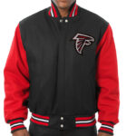 Atlanta Falcons NFL Black And Red Varsity Jacket