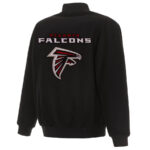 Atlanta Falcons NFL Black Varsity Jacket