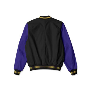 Baltimore Ravens NFL Black And Purple Bomber Jacket