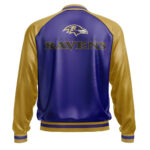 Baltimore Ravens NFL Leather Bomber Jacket