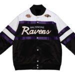 vBaltimore Ravens NFL Team Satin Jacket