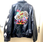 Casino Night Club Black Leather Jacket