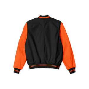 Cleveland Browns Black And Orange NFL Bomber Jacket Back
