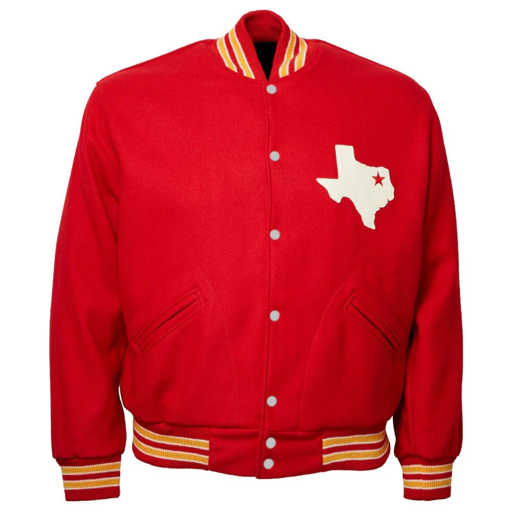 Dallas Texans 1960 NFL Red Varsity Jacket (1) Dallas Texans 1960 NFL Red Varsity Jacket