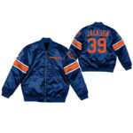 Eddie Jackson 39 Chicago Bears NFL Team Satin Jacket