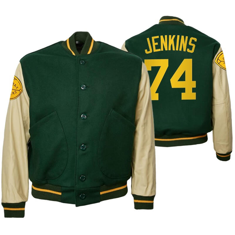 Elgton Jenkins NFL Green Bay Packers Varsity Jacket (1) Elgton Jenkins NFL Green Bay Packers Varsity Jacket