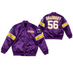 Garrett Bradbury Minnesota Vikings NFL Satin Jacket