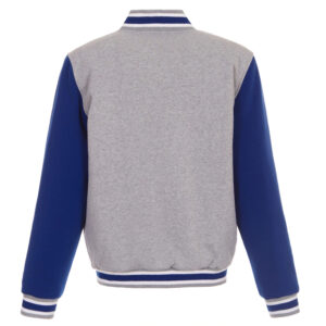Gray Royal Blue NFL Team Indianapolis Colts Varsity Jacket
