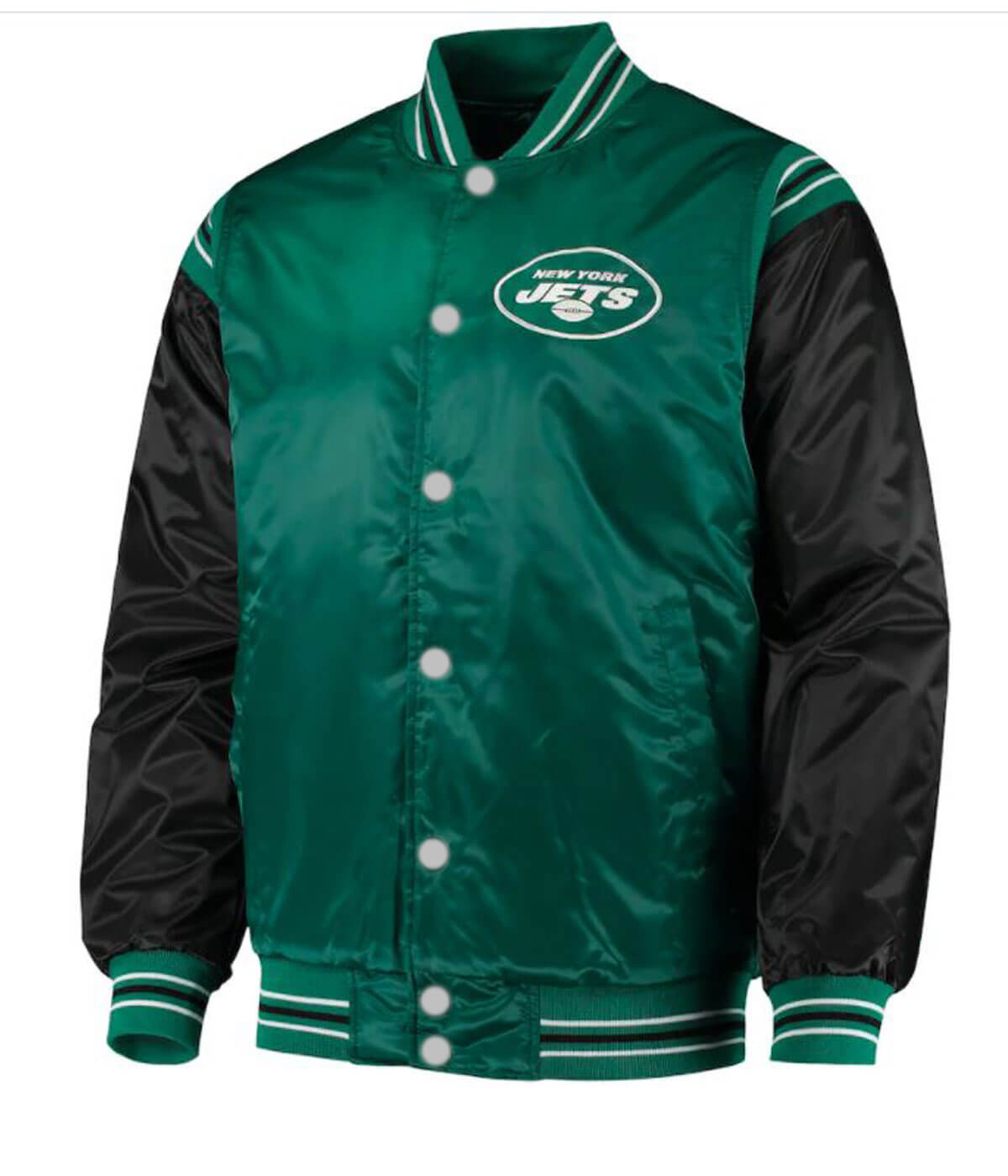 Green Black New York Jets NFL Satin Jacket (1) Green Black New York Jets NFL Satin Jacket