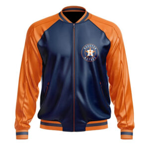 Houston Astros MLB Leather Bomber Jacket