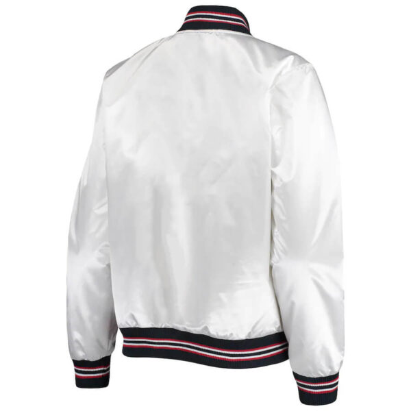 Houston Texans NFL White Satin Jacket