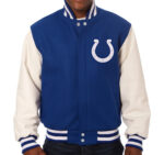 Indianapolis Colts NFL Blue And White Varsity Jacket