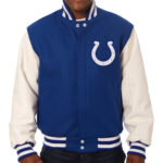 Indianapolis Colts NFL Blue And White Varsity Jacket