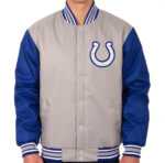 Indianapolis Colts NFL Gray And Royal Blue Textile Jacket