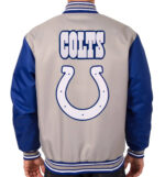 Indianapolis Colts NFL Gray And Royal Blue Textile Jacket