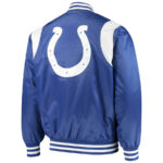 Indianapolis Colts NFL Royal Blue And White Satin Jacket