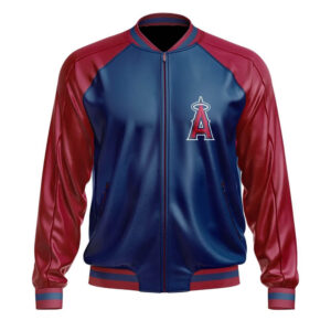 Los Angeles Angels MLB Leather Bomber Jacket