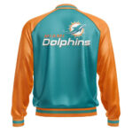 Miami Dolphins NFL Leather Bomber Jacket