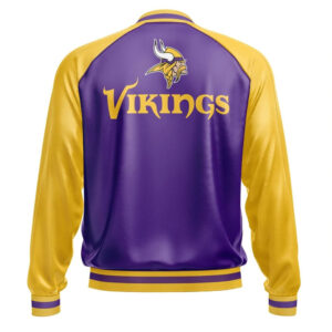 Minnesota Vikings NFL Leather Bomber Jacket