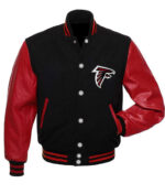 NFL Atlanta Falcons Black And Red Varsity Jacket