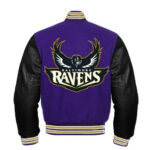 NFL Baltimore Ravens Purple And Black Varsity Jacket