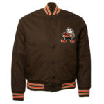 NFL Cleveland Browns 1950 Brown Satin Jacket