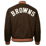 NFL Cleveland Browns 1950 Brown Satin Jacket