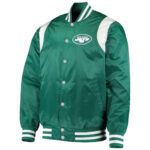NFL New York Jets Green And White Satin Jacket