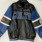 NFL Team Indianapolis Colts Multicolor Leather Jacket