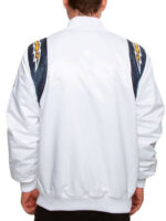 NFL Team Los Angeles Chargers White Satin Jacket Back