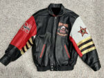 Nebraska Cornhuskers Back 2 Back Leather Jacket Front