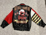 Nebraska Cornhuskers Back 2 Back Leather Jacket Back