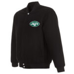 New York Jets NFL Black Wool Jacket