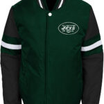 New York Jets NFL Green Bomber Jacket Front