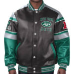 New York Jets NFL Multicolor Leather Jacket