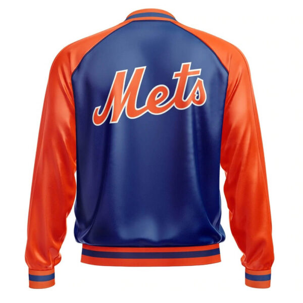 New York Mets MLB Leather Bomber Jacket