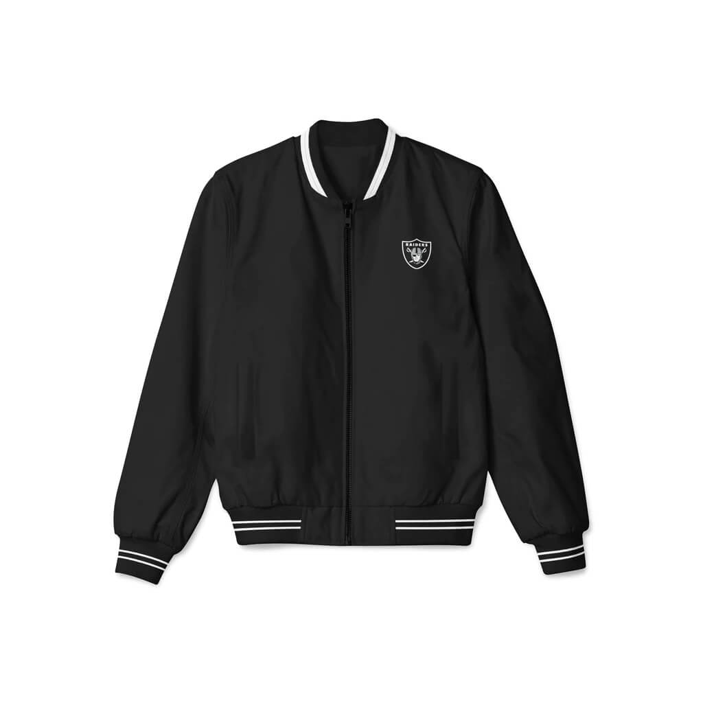 Oakland Raiders Black Bomber Jacket