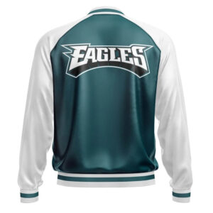 Philadelphia Eagles NFL Leather Bomber Jacket Back
