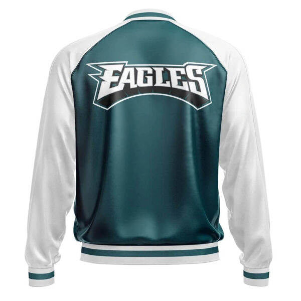 Philadelphia Eagles NFL Leather Bomber Jacket Back